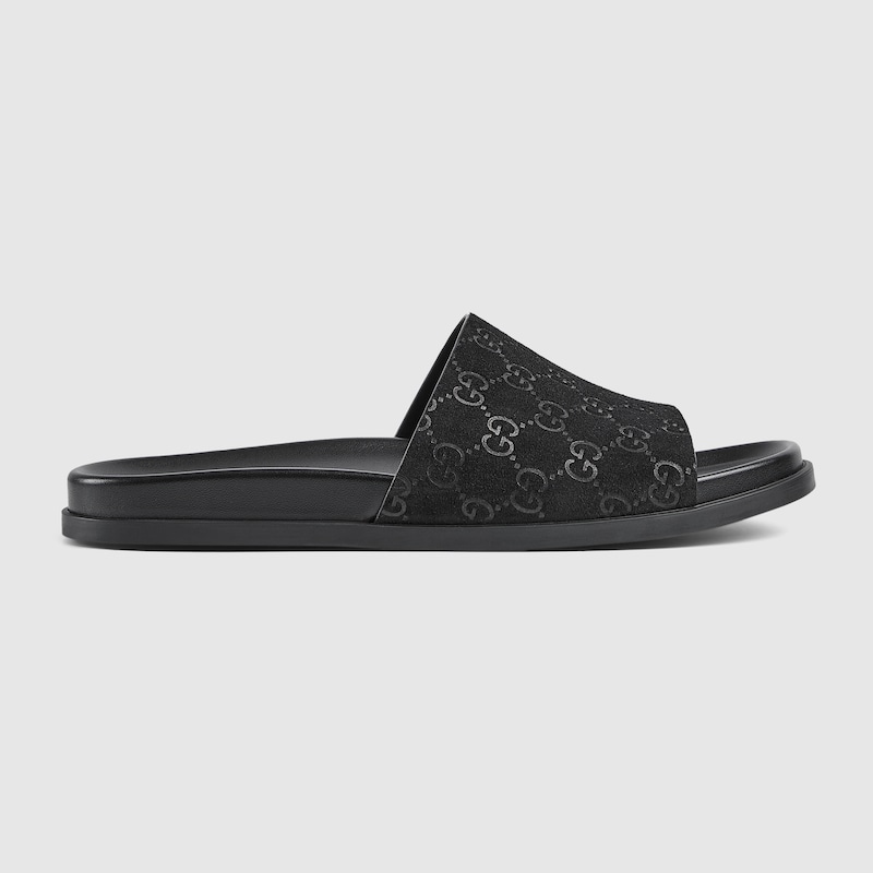Gucci Men's Slide Sandal In Black
