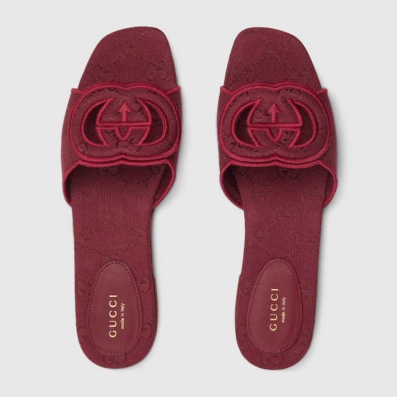 Women's slide sandal with Interlocking G