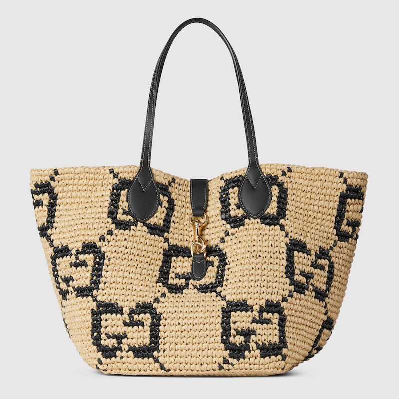 Gucci Small Gg Tote Bag In Neutral