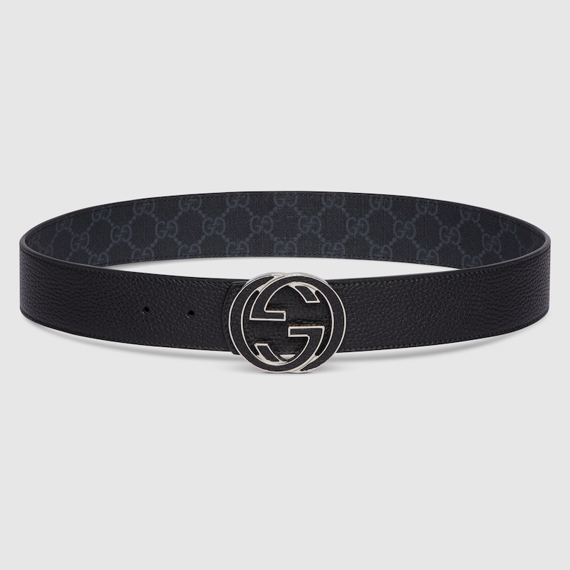 Reversible belt with Interlocking G buckle