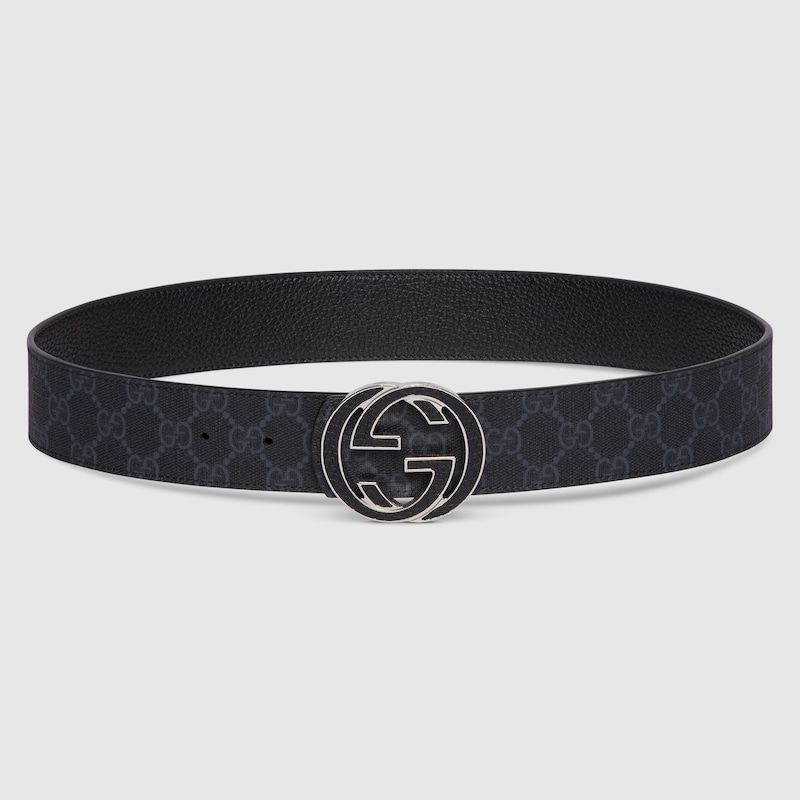 Reversible belt with Interlocking G buckle