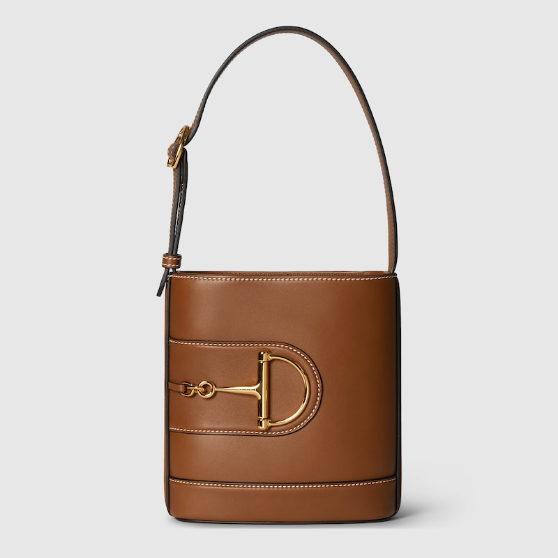 833665 AAEC2 2718 001 100 0000 Light Borsa a secchiello Gucci 73 misura piccola