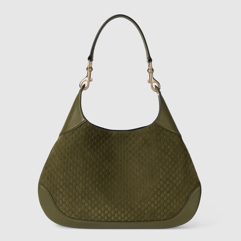 Gucci B Small Shoulder Bag In Green