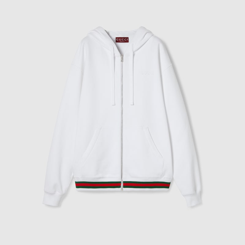 Cotton jersey sweatshirt with Web