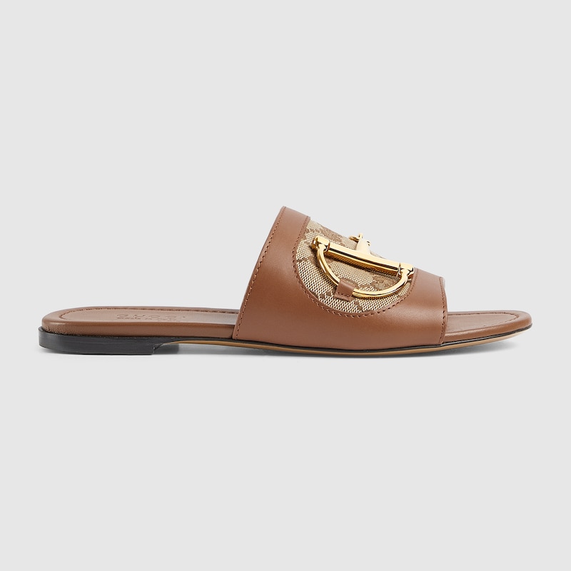 Women's slide sandal with Horsebit