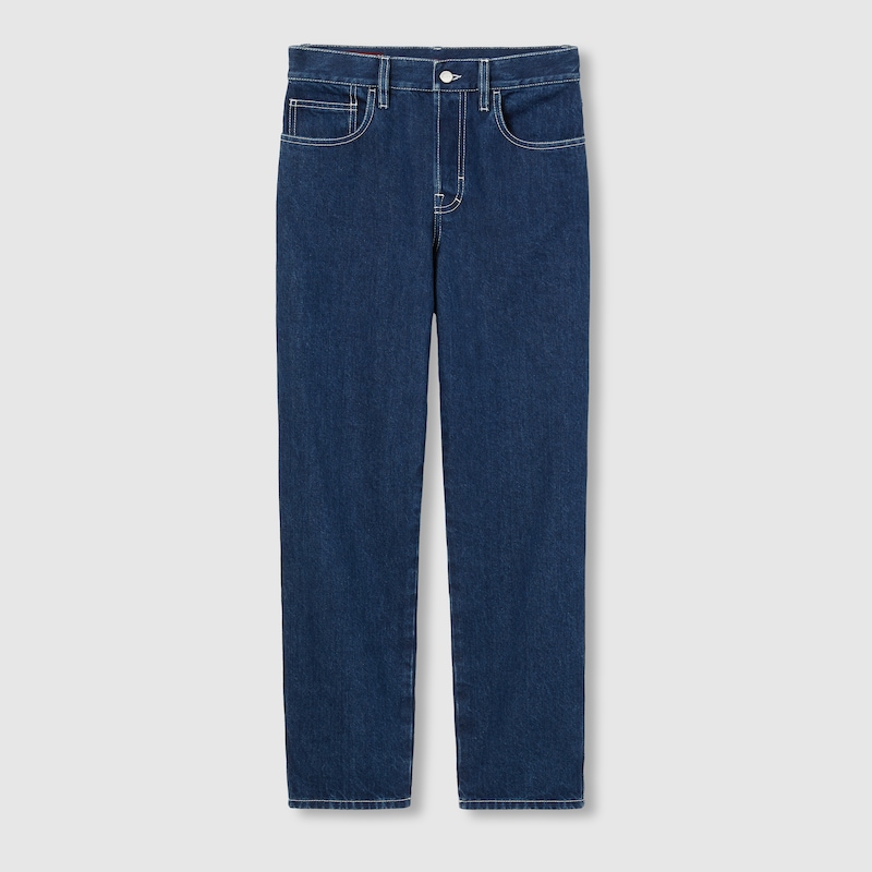 Gucci Slim Cropped Fit Lasered Denim Pants