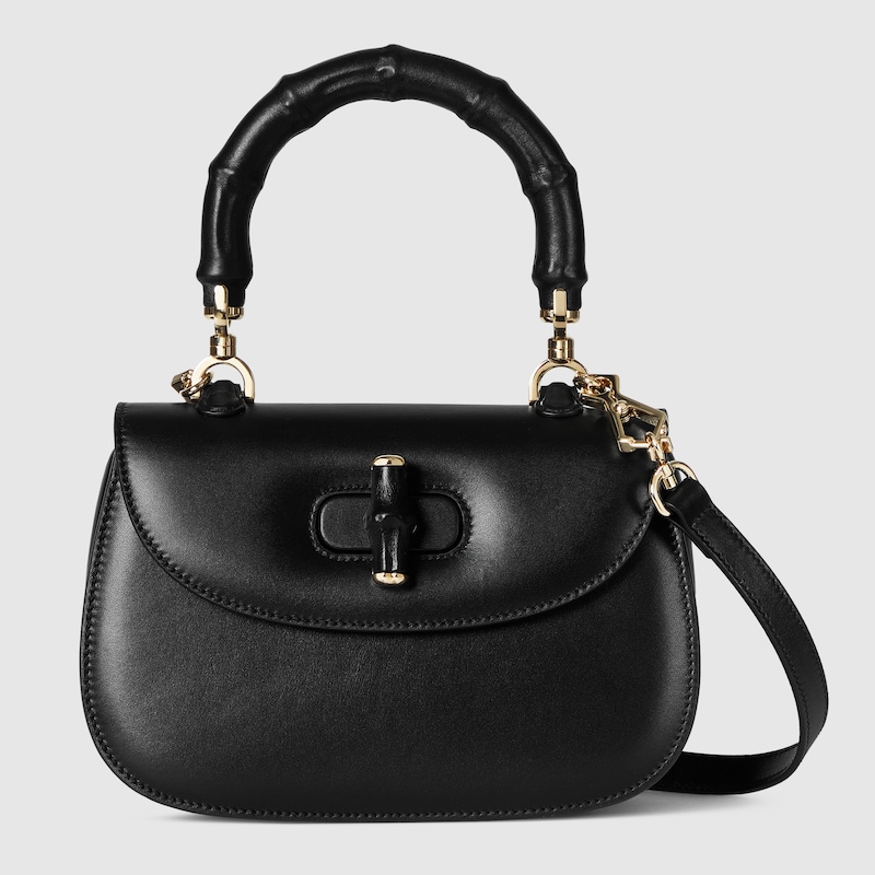827815 AAEDB 1000 001 066 0000 Light Borsa a mano Gucci Bamboo 1947 misura piccola