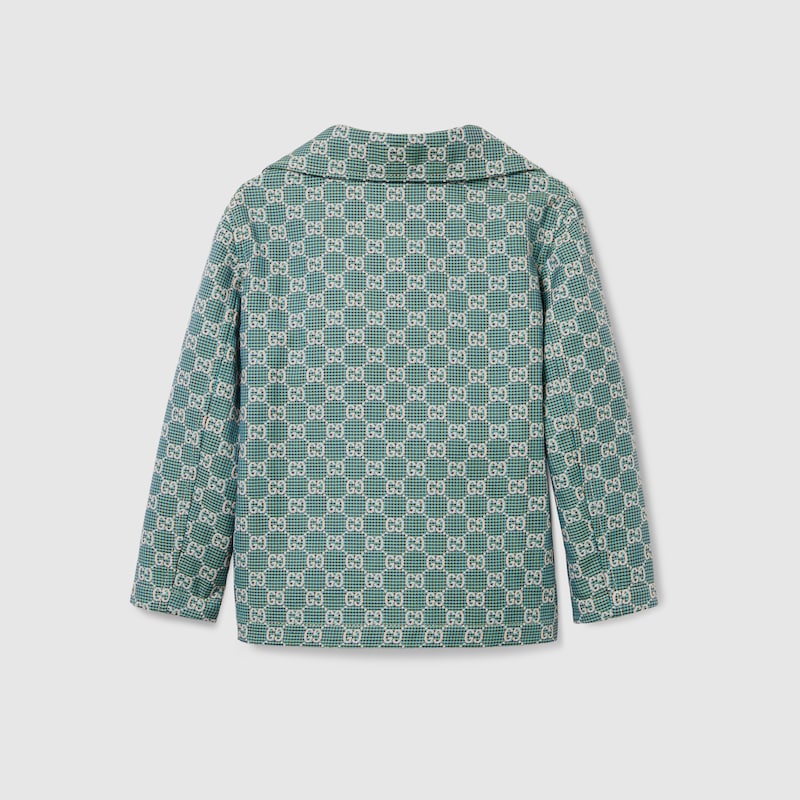 Children's GG cotton houndstooth jacket