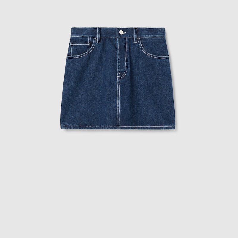 812760 XDC7K 4011 001 100 0000 Light Minigonna in denim laserato