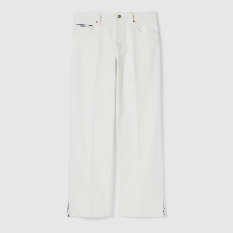 Straight fit denim pants