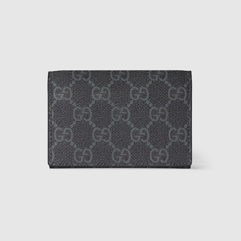 Gucci Gg Emblem Bi-fold Card Case In Black