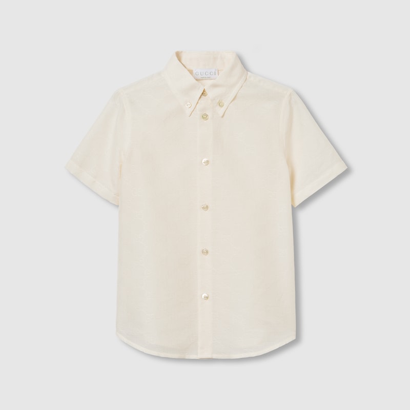 Children's GG cotton jacquard shirt