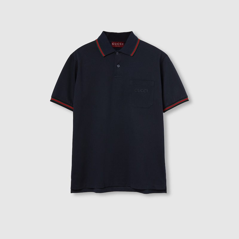 Cotton Polo Shirt With Embroidery Cotton Polo Shirt With Embroidery