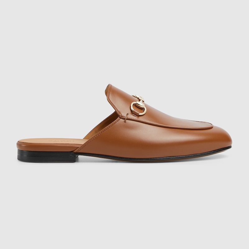 Shop Gucci Women's Princetown Slipper In Brown