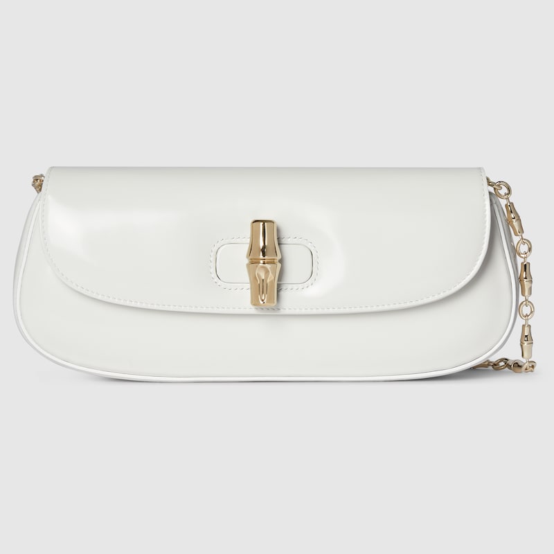 Gucci Bamboo Night Small Clutch In White