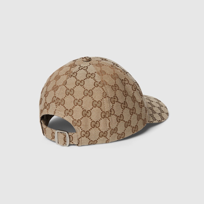 GG canvas baseball cap with print