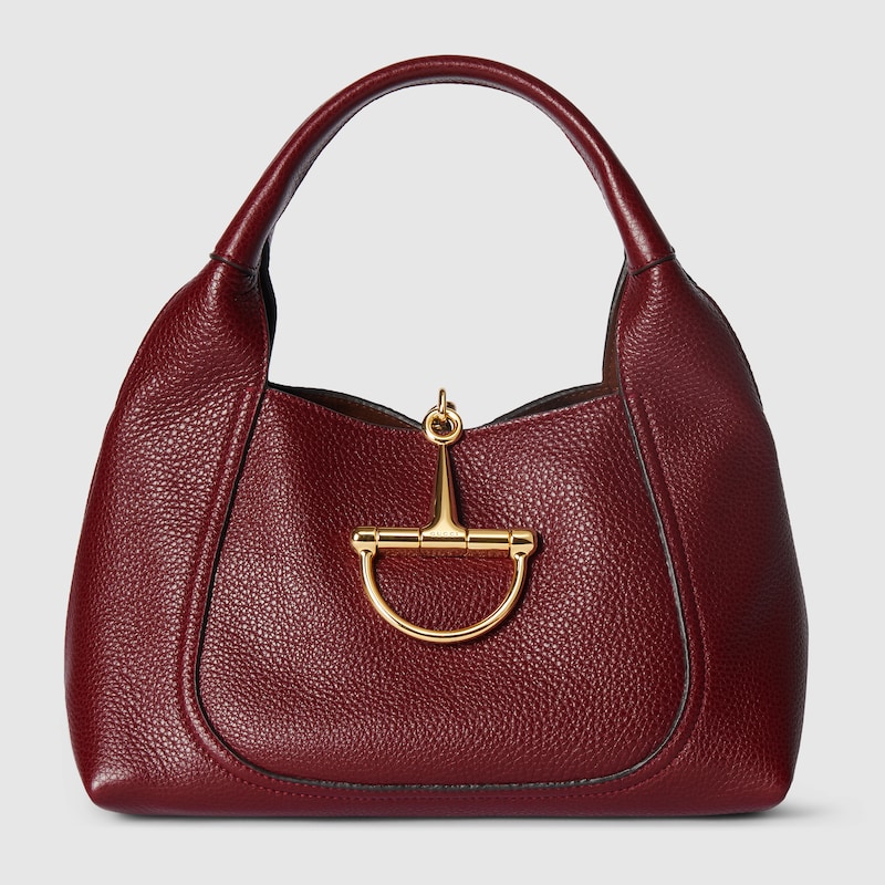 Gucci Softbit Small Shoulder Bag In Bordeaux