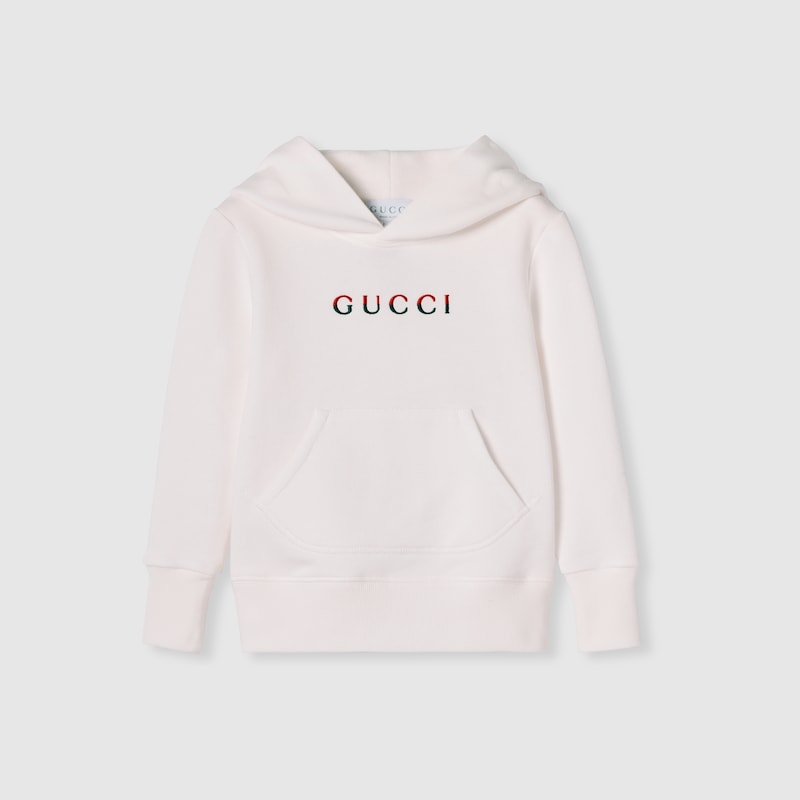 Children's hooded sweatshirt with embroidery