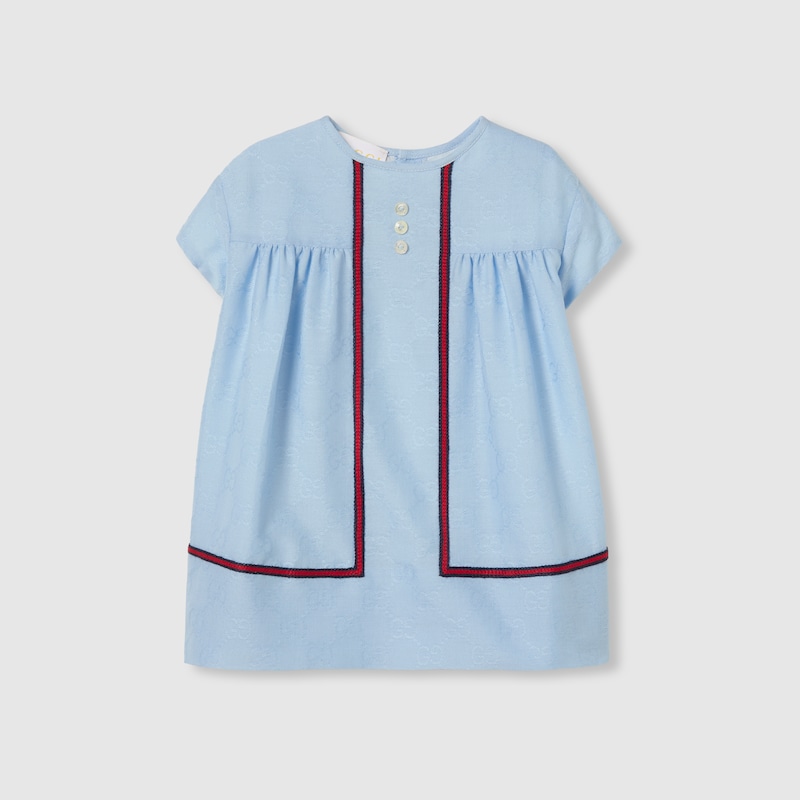 Gucci Gg Cotton Dress With Web
