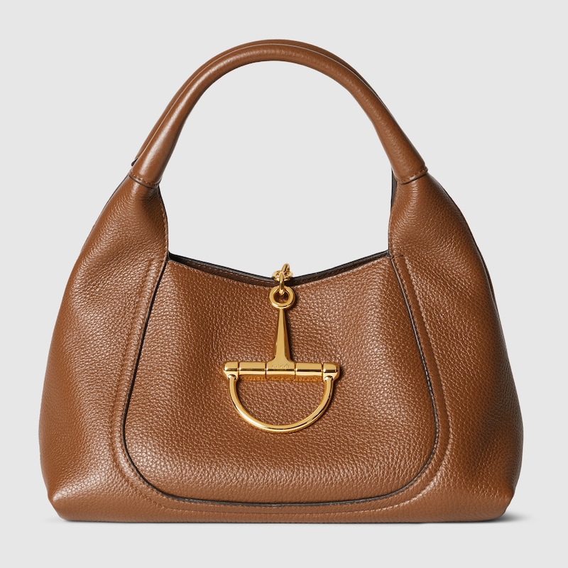 Gucci Softbit Small Shoulder Bag In Brown
