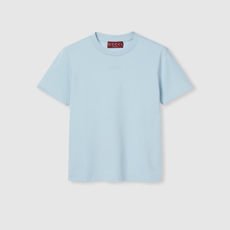 Gucci Soft Cotton Jersey T-shirt In Blue