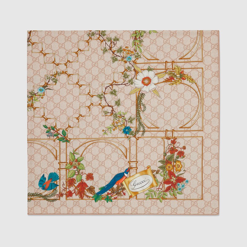 Gucci Printed Silk Twill Carré | Thumbnail 2