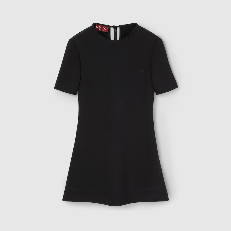 Gucci Silk Crêpe Mini Dress With Embroidery