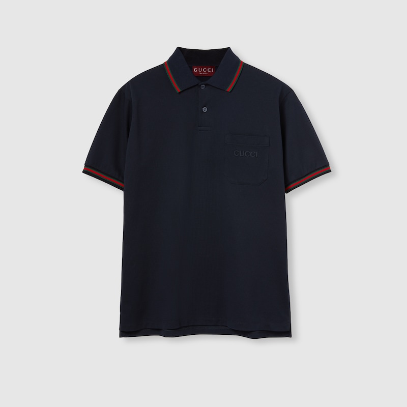 Cotton Polo Shirt With Embroidery Cotton Polo Shirt With Embroidery
