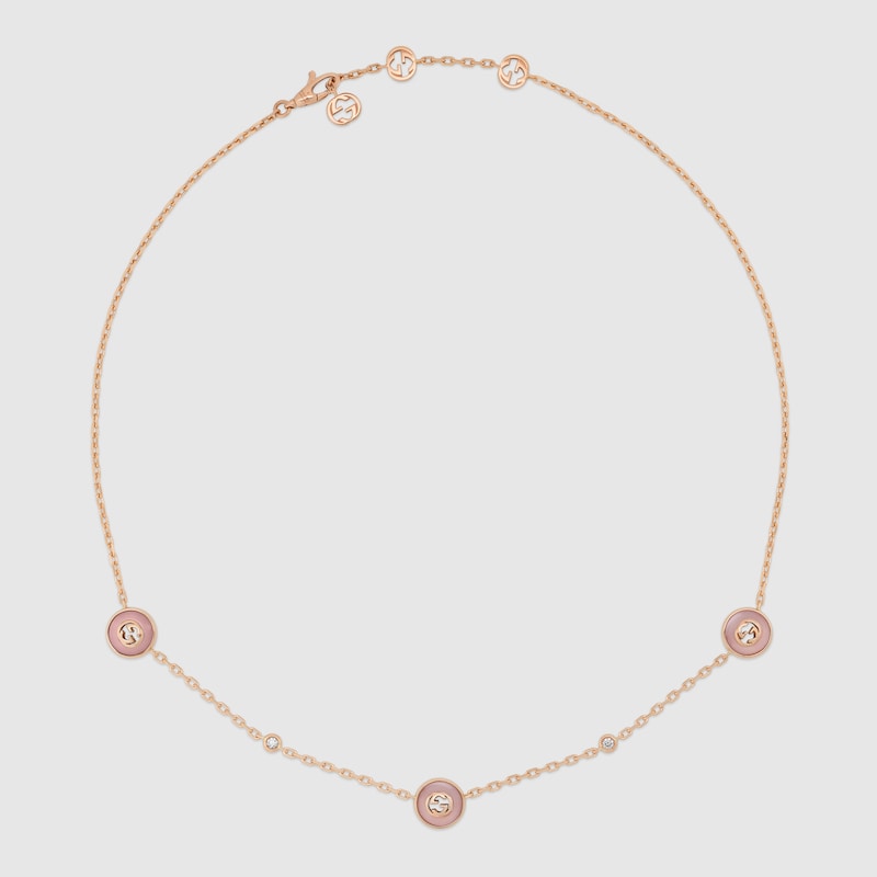 Gucci Interlocking 18k chain necklace