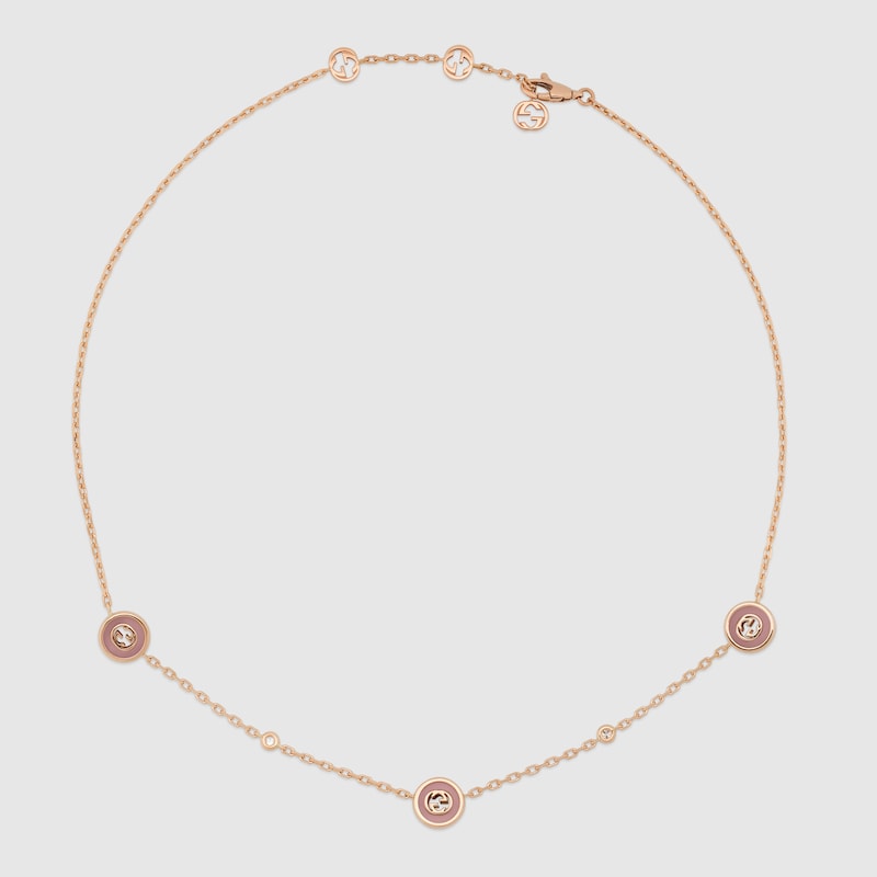 Gucci Interlocking 18k chain necklace