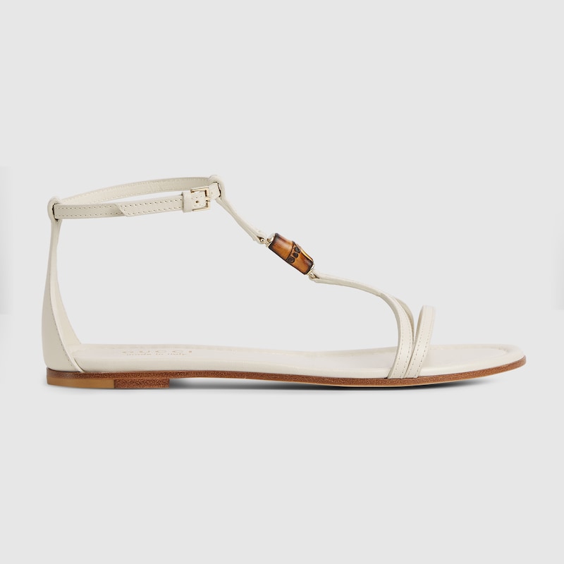 Gucci Women's Sandal With Bamboo Detail In Neutral