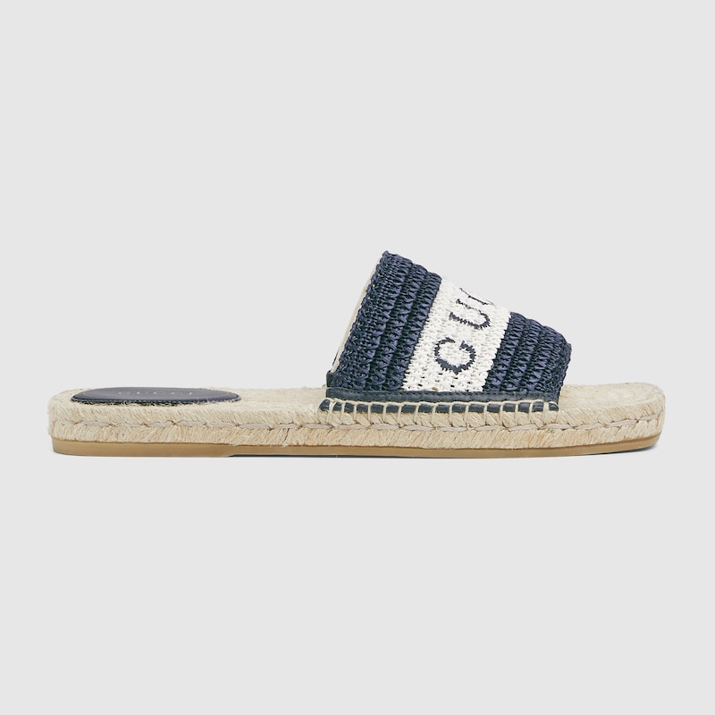 Gucci Women's Slide Sandal In Blue