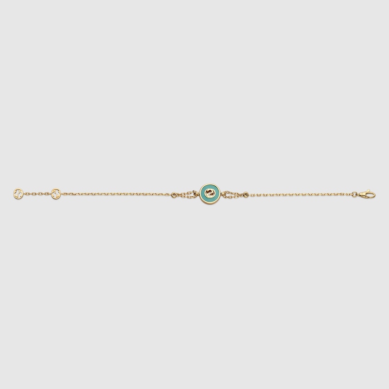 Gucci Interlocking 18k chain bracelet