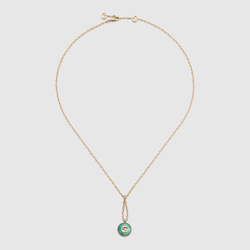 Gucci Interlocking 18k Pendant Necklace | Thumbnail 2