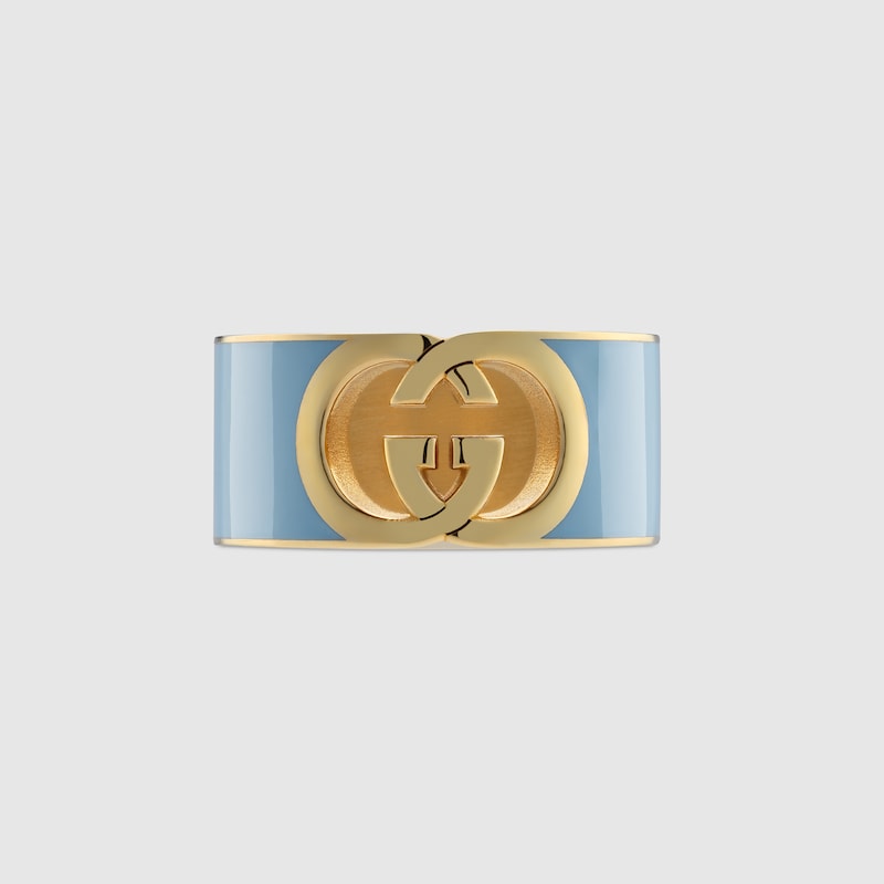 Gucci Interlocking Enamel Ring