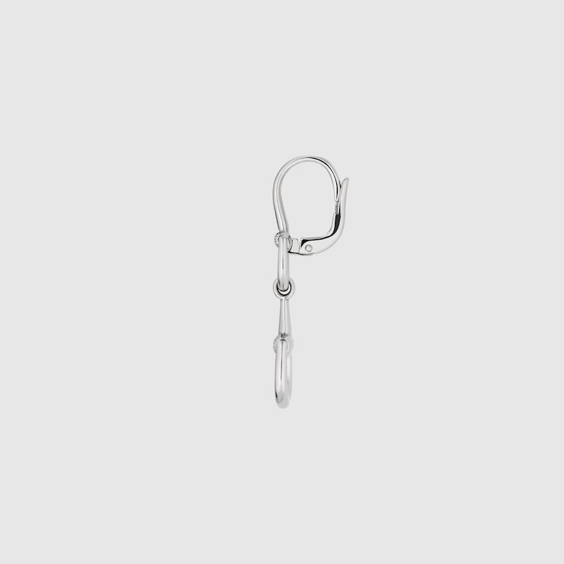 Gucci Horsebit 18k drop diamond earrings
