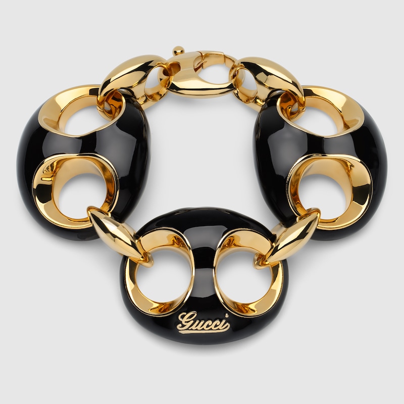 Gucci Marina Chain Enamel Bracelet
