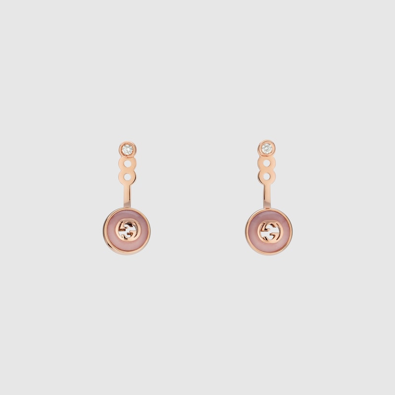 Gucci Interlocking 18k earrings
