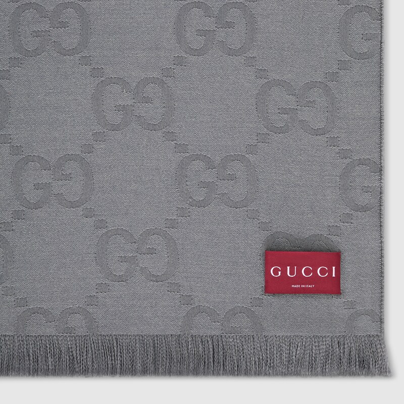 Gucci GG Wool Silk Jacquard Blanket | Thumbnail 2 Gucci GG Wool Silk Jacquard Blanket | Thumbnail 2