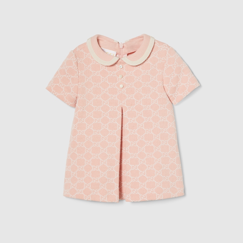 Gucci Embroidered Cotton Jersey Dress