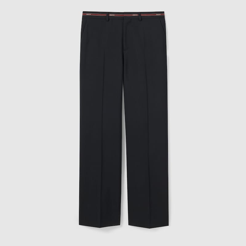 Gucci Wool Pant With Selvedge Detail