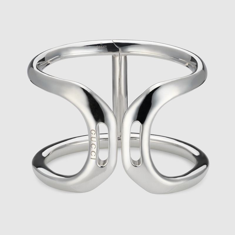 Gucci Staffa Cuff Bracelet In Metallic