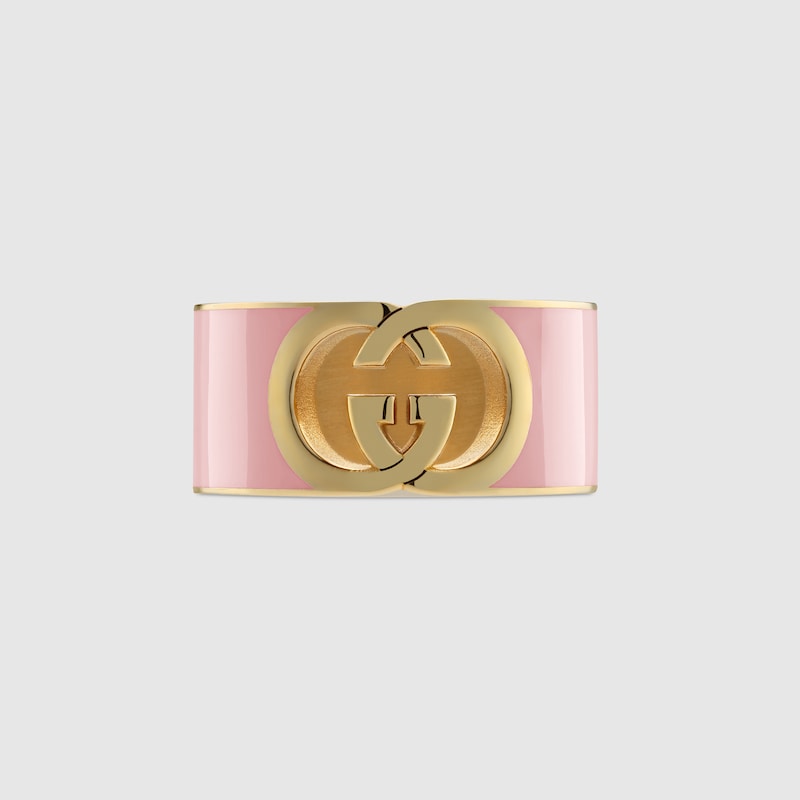 Gucci Interlocking Enamel Ring