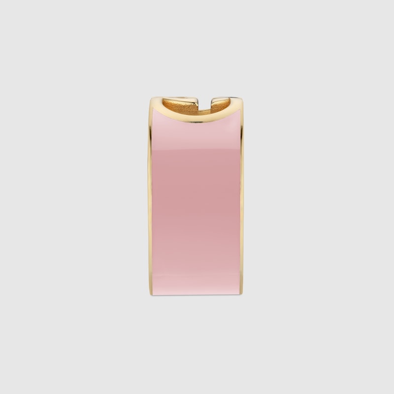 Gucci Interlocking enamel ring