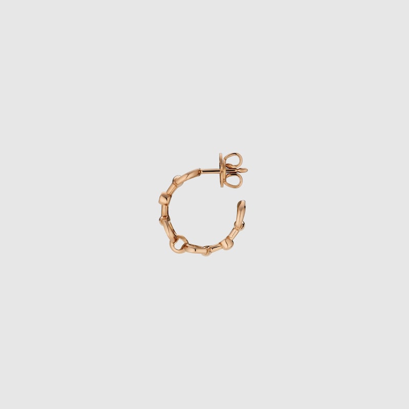 Gucci Horsebit Diamond 18k Hoop Earrings | Thumbnail 2 Gucci Horsebit Diamond 18k Hoop Earrings | Thumbnail 2