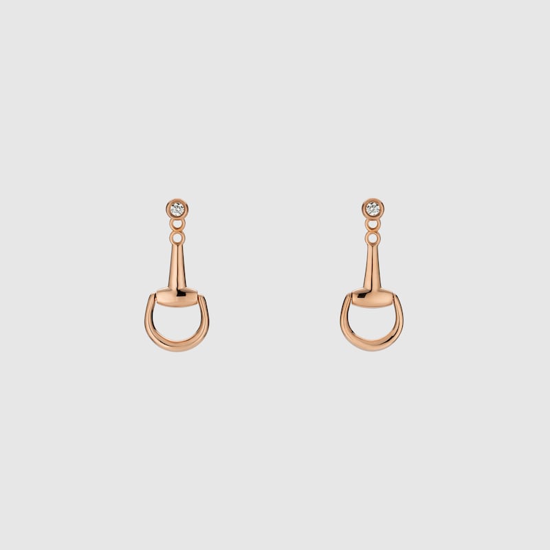 Horsebit Diamond 18k Earrings