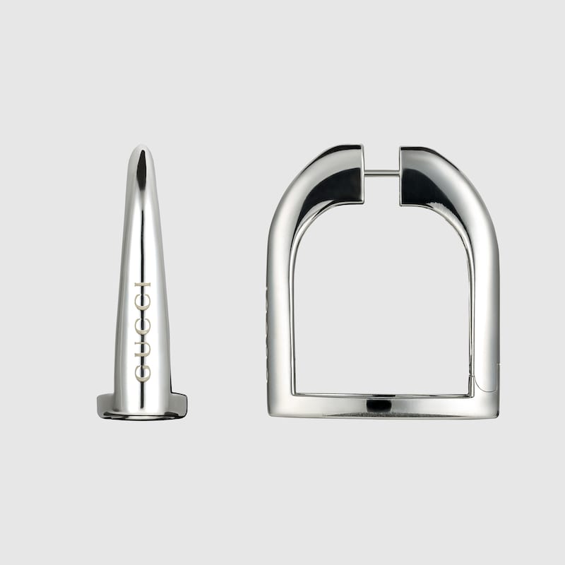 Gucci Staffa Large Hoop Earrings