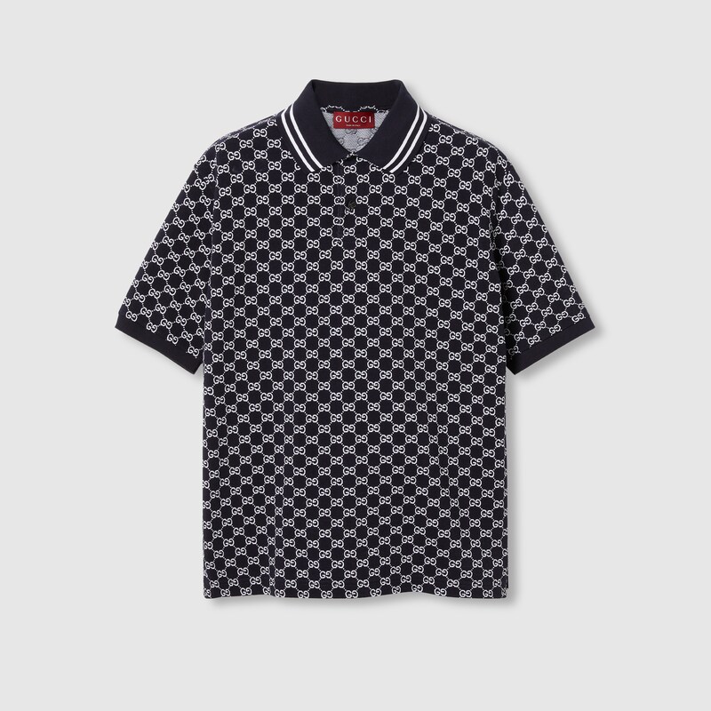 GG Cotton Piquet Jacquard Polo Shirt GG Cotton Piquet Jacquard Polo Shirt