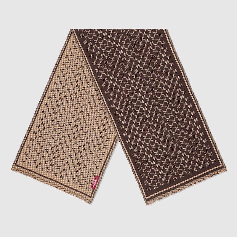 Gucci GG Wool Jacquard Scarf | Thumbnail 2