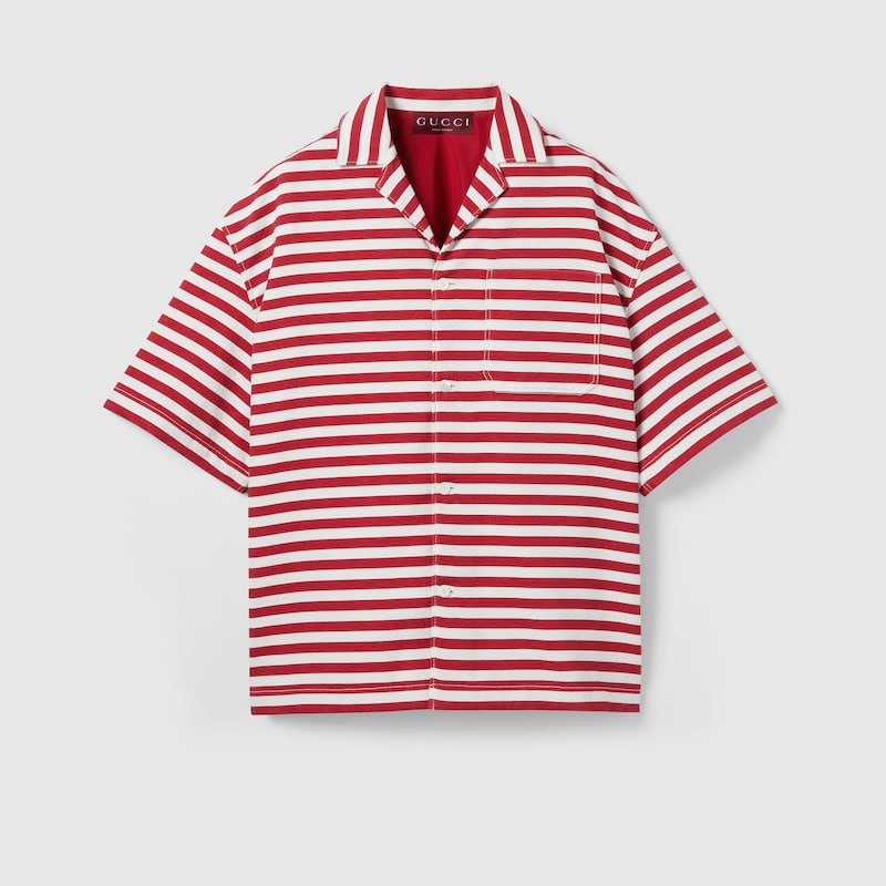 Printed GG cotton jacquard shirt